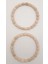 12 cm Oval Ahşap Boncuklu Bilezik Model Ham Ahşap Çift Sap 3