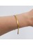 Çelik Gold Italyan Ezme Zincir Bileklik 19 cm 5