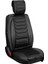 Seat Arona Uyumlu Yarı Deri Oto Koltuk Kılıfı Ön-Arka Set Anka Siyah 4