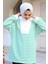 Dik Yaka Fermuarlı Çizgili Sweatshirt 2