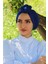 Tasarım Bone Hazır Model Saks Mavisi 3