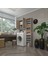 Kenzlife çamaşır makinesi dolabı veronikamaks crd 180*096*20 banyo kapaklı arkalıksız raflı 1