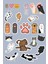 Kedi Temalı Sticker Seti - Ajanda - Laptop - Telefon Sticker Seti (20 Adet) 1