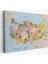Kanvas Türkiye Haritası Komşulu Ülkeli Dekoratif 1067 1
