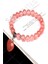 Doğal Taş Pembe Kuvars Kalpli Bileklik 1