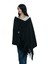 Siyah Püskülü Unisex Polar Şal 6