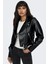 15296592-FW Onlnewvera Faux Leather Bıker Otw Kadın Pıu Ceket 4