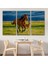 At ve Tay Manzaralı Dekoratif Kanvas Tablo 1173 3