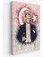 Mustafa Kemal Atatürk ve Türk Bayrağı Suluboya Görünümlü Dekoratif Kanvas Tablo-Cy-76 1