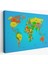 Dünya Haritası Dekoratif Kanvas Tablo 1048 1