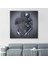 Kanvas Tablo Gri ve Gümüş Duvar Dekoru, Metalik Efektli Kanvas TABLO-5356 2