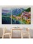 Avusturya Hallstatt Yağlıboya Görünüm Dekoratif Kanvas Duvar TABLOSU-3438 3