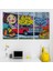 Grafiti Ile Yapilmiş Retro Kırmızı Araba Kanvas TABLO-5027 3