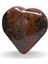 Sertifikalı Kalp Kesim Kahverengi Obsidyen Taşı Kütle (3 Cm) 1