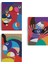 Renkli Geometrik Desenli Pop Art 3 Lü Kanvas Duvar Tablo Seti-Ao-14 1
