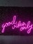 Good Vibes Only Neon LED Tabela Dekoratif AYDINLATMA(80X45CM) 2