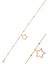 Gümüş Rose Zirkon Taşlı Yıldız Figürlü Top Top Bileklik SGTL12274ROSE 1