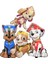 Paw Patrol Skye. Rubble. Chase. Marshall Balon 1