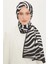 Zebra Modal Şal Siyah Beyaz 1