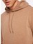 Kapüşon Yaka Düz Açık Kahve Erkek Sweatshırt F3WM-SWT127 5