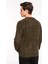 Bisiklet Yaka Basic Düz Haki Erkek Kazak F3WM-KZK147 5
