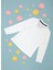Beyaz Kız Çocuk Polo Yaka Uzun Kollu Sweatshirt TP01-SK023 1