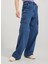 Normal Bel Normal Paça Geniş Fit Koyu Mavi Kadın Denim Pantolon Jxtokyo Asha Wıde Hw Jeans Yk Dnm 1