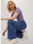 Normal Bel Normal Paça Geniş Fit Koyu Mavi Kadın Denim Pantolon Jxtokyo Asha Wıde Hw Jeans Yk Dnm 2