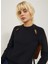 Bisiklet Yaka Rahat Düz Siyah Kazak Kadın Jxtılde Crew Neck Knıt 4