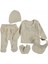 Puro Cotone Babysal Nature Girl Hastane Çıkış Kız Bebek 5 Li Organic Bebek Zıbın Seti 1