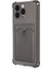 Apple iPhone 15 Pro Card Slot Shock Kılıf Füme 2