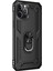 Apple iPhone 15 Pro Max Kılıf Military Ring Holder Siyah 2