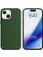 Apple iPhone 15 Kılıf Liquid Lansman Silikon Koyu Yeşil 1