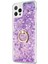 Apple iPhone 15 Pro Max Kılıf Glitter Liquid Holder Mor 2