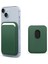 Apple iPhone 15 Plus Leather Wallet Magsafe Yeşil 1
