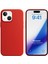 Apple iPhone 15 Kılıf Liquid Lansman Silikon Kırmızı 1