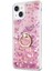 Apple iPhone 15 Plus Kılıf Glitter Liquid Holder Pembe 2