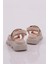 3527 Kadin Leopar Desenli Kalin Taban Sandalet 3