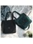 Açık Kahverengi Kadın Kanvas Omuzdan Askili Çanta Moda Kadife Büyük Kapasiteli Crossbody Çanta Kadın Rahat Ekose Düz Renk Çanta (Yurt Dışından) 4
