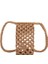 Kumral Kadın Moda Küçük Crossbody Telefon Çantası Düz Renk Hollow-Out Dokuma Tığ Hafif Örgülü Omuz Çantası (Yurt Dışından) 1