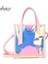 Pembe Çanta 2023 Yeni Yaz Şeffaf Çanta Moda Bayan Çanta 2 Adet Messenger Crossbody Kadınlar Için Pvc Büyük Plaj Omuz Çantaları Paketi (Yurt Dışından) 2