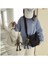 Bej Martı Pendan Japon Kadın Kanvas Çanta Kız Öğrenci Çanta Omuz Crossbody Çanta Moda Hip Hop Tüm Eşleşen Düz Renk Messenger Çanta (Yurt Dışından) 5