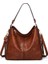 Kahverengi 2 Elvasek Kadın Çanta Kadın Crossbody Omuz Çantaları Bayanlar Için Yüksek Kaliteli Pu Deri Postacı Çantası Büyük Kılıf Büyük Kapasiteli (Yurt Dışından) 3