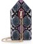Python Siyah En Kaliteli Küçük Tütsü Crossbody Çanta Desen Mini Zincir Çanta Debriyaj Çanta Tasarımcısı Telefon Çantası Yeni Kadın Omuz Çantaları (Yurt Dışından) 5