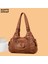 Bordo Kadın Çantası Eski Omuz Çantası Pu Deri Crossbody Çanta Yumuşak Kadın Hobos Çok Cepler Messenger Çanta Tasarımcı Çanta Bayan Çanta (Yurt Dışından) 2