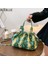 Haki Yılan Derisi Desen Omuz Çantası Lüks Kadın Kaliteli Deri Tote Çanta Bayan Yılan Baskı Pileli Crossbody Çanta Ana Kesesi (Yurt Dışından) 2