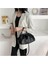 Beyaz Küçük Bulut Çantası Yumuşak Deri Tek Omuz Eğimli Hamur Torbası Çanta Günü Crossbody Çanta Seyahat Zinciri Çantalar ve Cüzdanlar (Yurt Dışından) 2