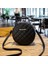 Siyah Kadın Kore Niş Tek Omuz Askılı Çanta Moda Lingge Crossbody Küçük Yuvarlak Kılıf Yeni Handhag (Yurt Dışından) 1