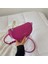 Gül Kırmızı Çanta Şeker Renk Kadın Küçük Pu Deri Eyer Çantası Tasarımcı Lüks Omuz Çantaları 2022 Sevimli Örgü Kayış Bayan Crossbody Çanta Trend Yeni (Yurt Dışından) 1