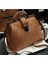 Beyaz Retro Doktor Çantası Moda Büyük Kapasiteli Messenger Çanta Bayan Omuz Çantası Fırçalama Pu Deri Çanta Iki Yeni Stil ZF10021 (Yurt Dışından) 2